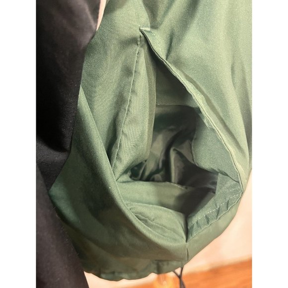 Mizuno Men's Athletic Pullover  Large V Neck Green  With Toggle Waist Lined - Picture 15 of 16